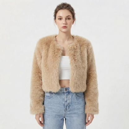 Women's Faux Fur Jacket - Luxury Winter Coat
