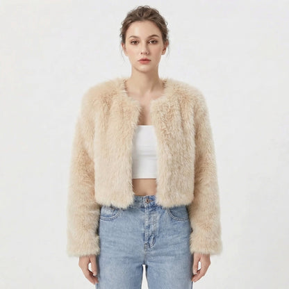Women's Faux Fur Jacket - Luxury Winter Coat