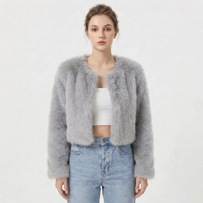 Women's Faux Fur Jacket - Luxury Winter Coat