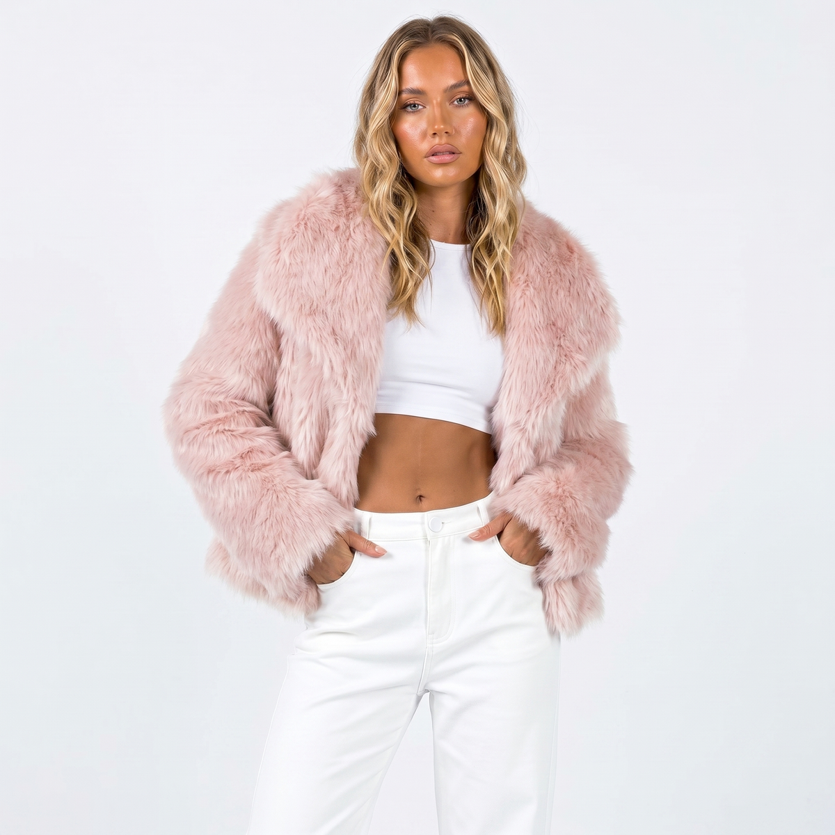 Women's Faux Fur Jacket - Luxury Winter Coat