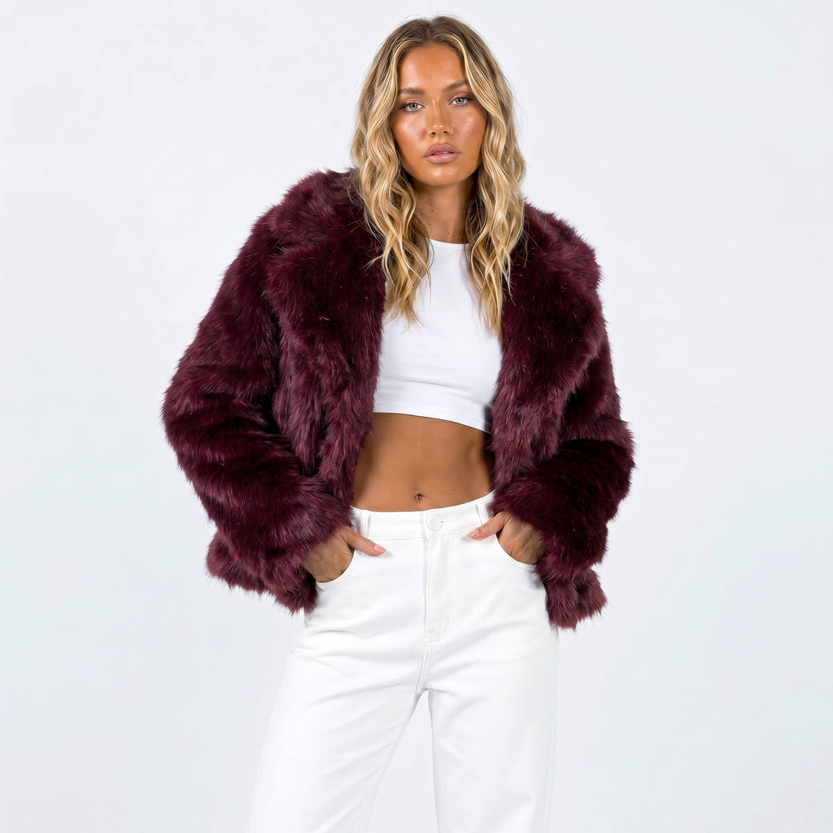 Women's Faux Fur Jacket - Luxury Winter Coat