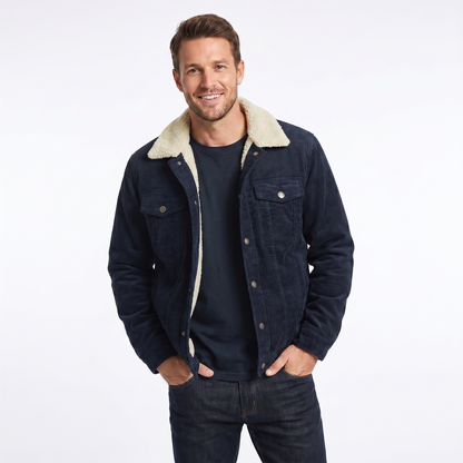 Men's Sherpa Lined Corduroy Jacket Winter Jacket