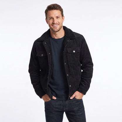 Men's Sherpa Lined Corduroy Jacket Winter Jacket