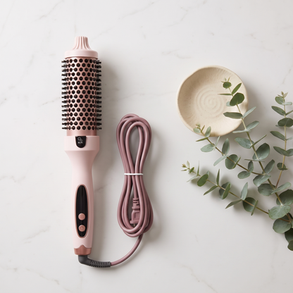 1.5-Inch Ionic Thermal Blowout Brush, Round Hot Air Brush for Hair Volume, Smoothing and Frizz Control