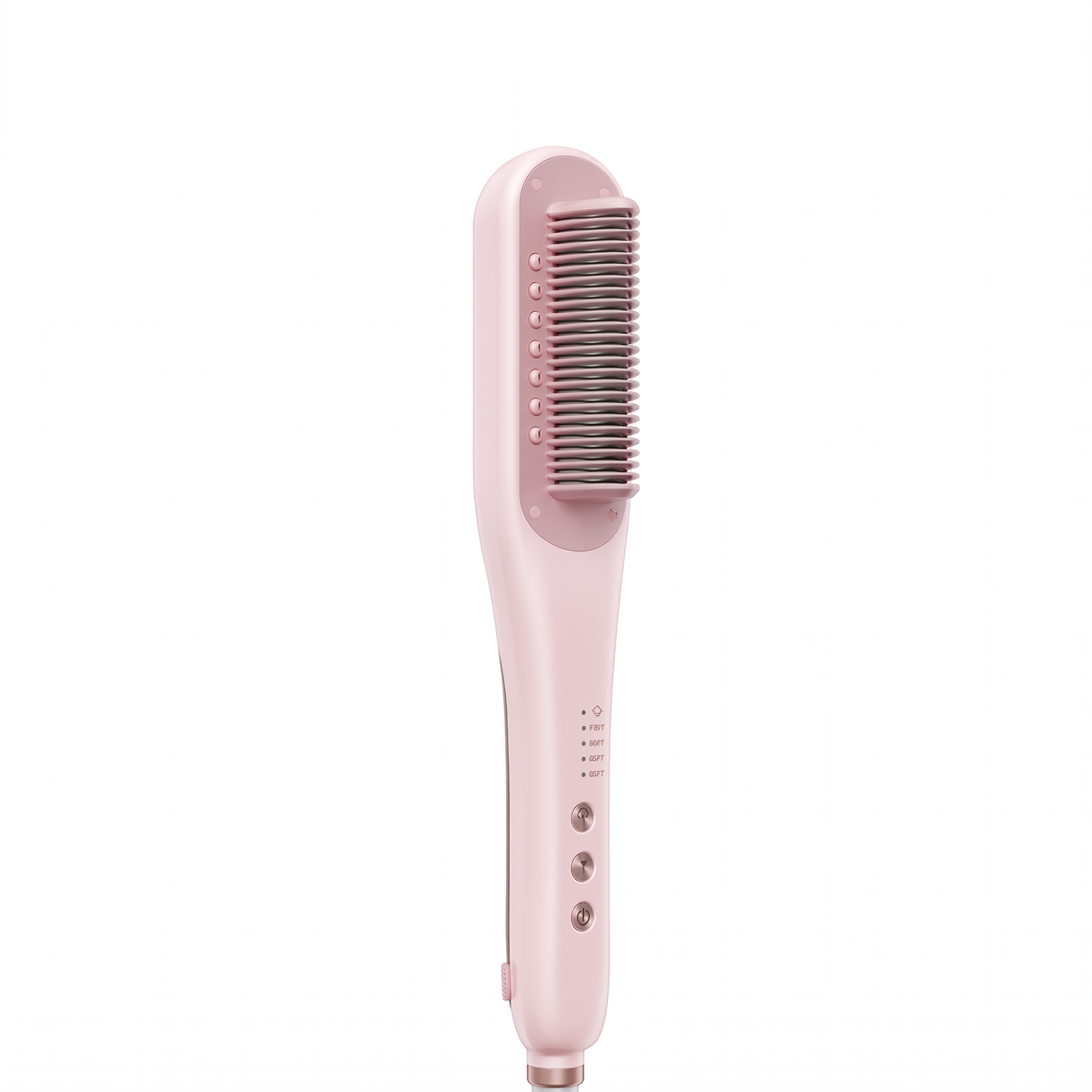 Steam Hair Straightening Brush, Ceramic Anti-Scald Bristles and 4 Heat Settings for Thick, Curly and Frizzy Hair
