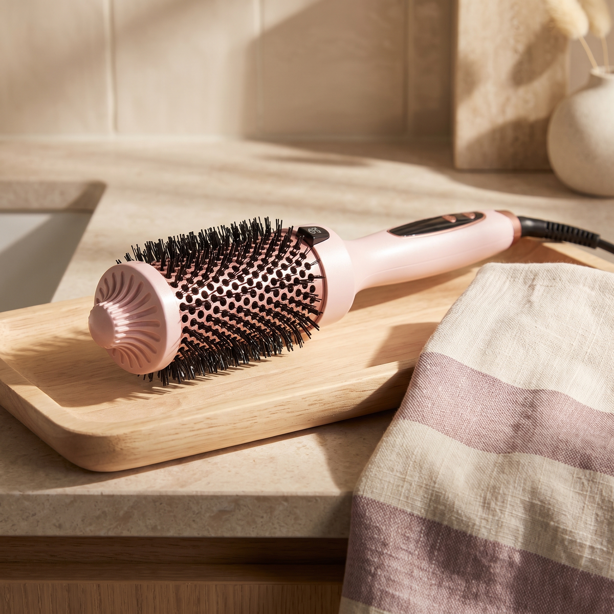Ionic Thermal Blowout Brush, 1.75 Inch Wide Barrel Hot Air Styler for Long and Thick Hair