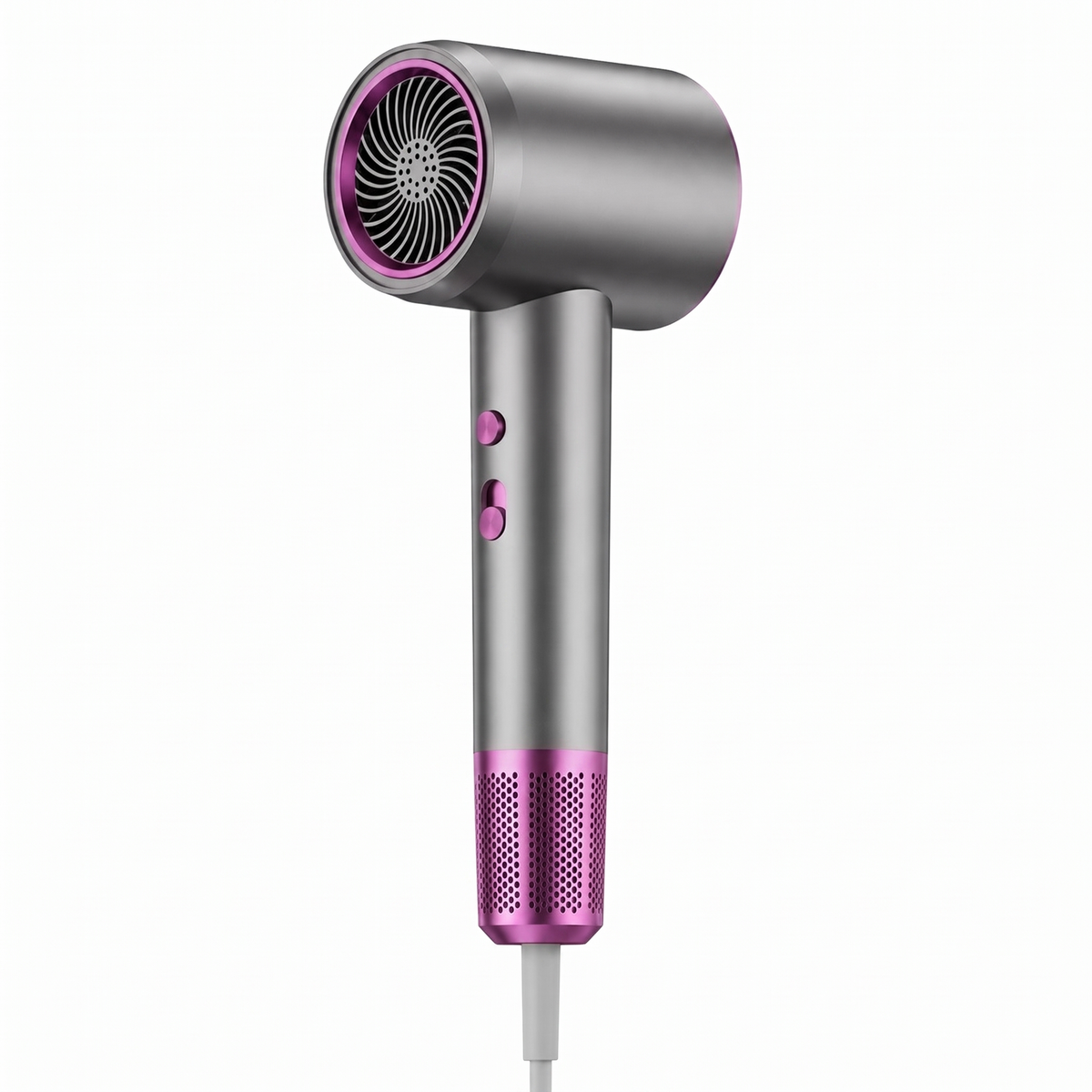 Ionic Hair Dryer with Negative Ion Technology, Concentrator and Diffuser Attachments for Fast Hair Drying