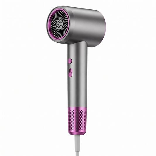 Ionic Hair Dryer with Negative Ion Technology, Concentrator and Diffuser Attachments for Fast Hair Drying