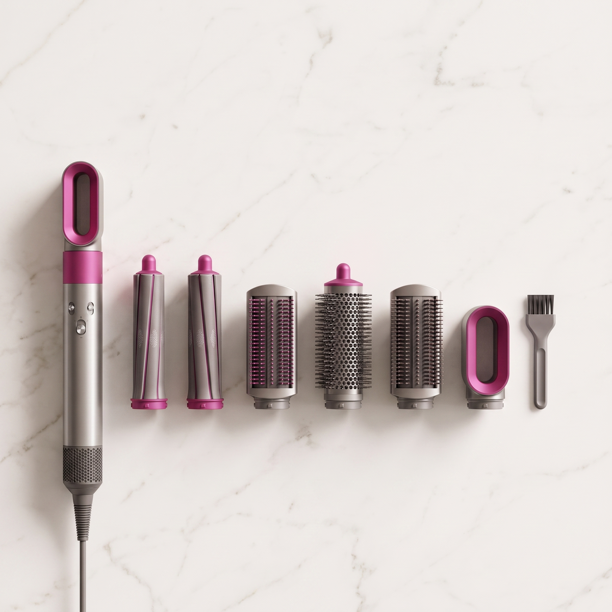 5-in-1 Ionic Air Styler, Hair Dryer Brush and Air Wrap Set for Curling, Volumizing and Smoothing