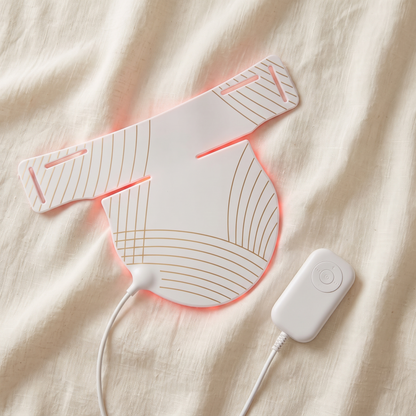 Flexible Red Light Therapy Panel for Neck and Chest, LED Skincare Device for the Décolletage