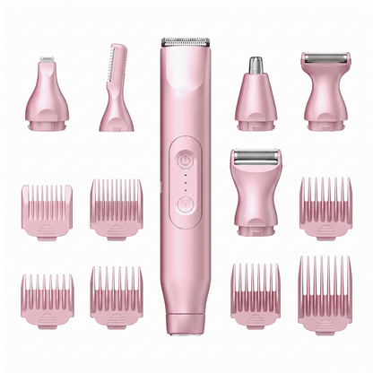 3-in-1 Women's Electric Grooming Trimmer, Rechargeable Razor for Face, Eyebrows, Bikini Line and Nose