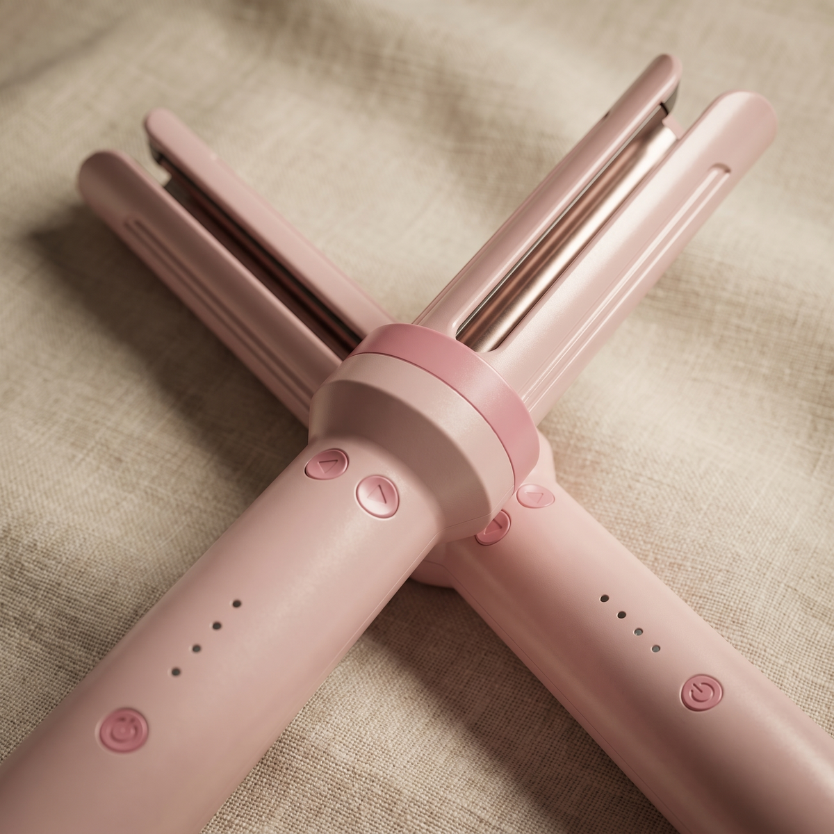 3-in-1 Automatic Curling Iron, Rotating Barrel with Cool Air Styling and Anti-Tangle Design for Curls and Waves