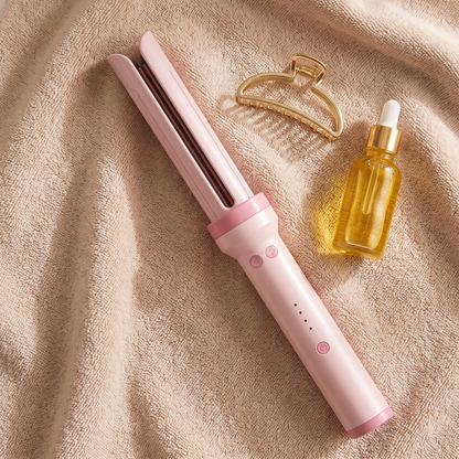 3-in-1 Automatic Curling Iron, Rotating Barrel with Cool Air Styling and Anti-Tangle Design for Curls and Waves