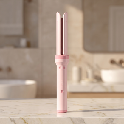 3-in-1 Automatic Curling Iron, Rotating Barrel with Cool Air Styling and Anti-Tangle Design for Curls and Waves