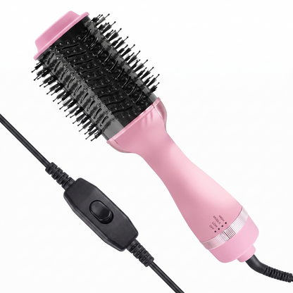 4-in-1 Ionic Hot Air Brush, Ceramic-Titanium Blow Dryer Brush for Hair Volume and Smooth Styling