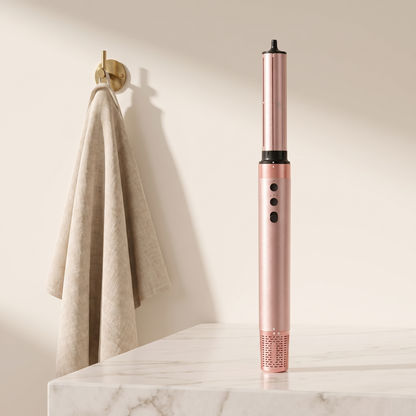5-in-1 Hot Air Brush, 1400W Ionic Hair Dryer Brush with Auto-Curling, Cool Shot and Travel Bag