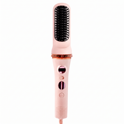 Automatic Rotating Curling Iron, Ceramic Auto Hair Curler with LED Temperature Display and Anti-Tangle Chamber