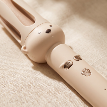 Automatic Rotating Curling Wand, 28mm Ceramic Barrel, Dual Voltage and Anti-Scald Design for Beach Waves