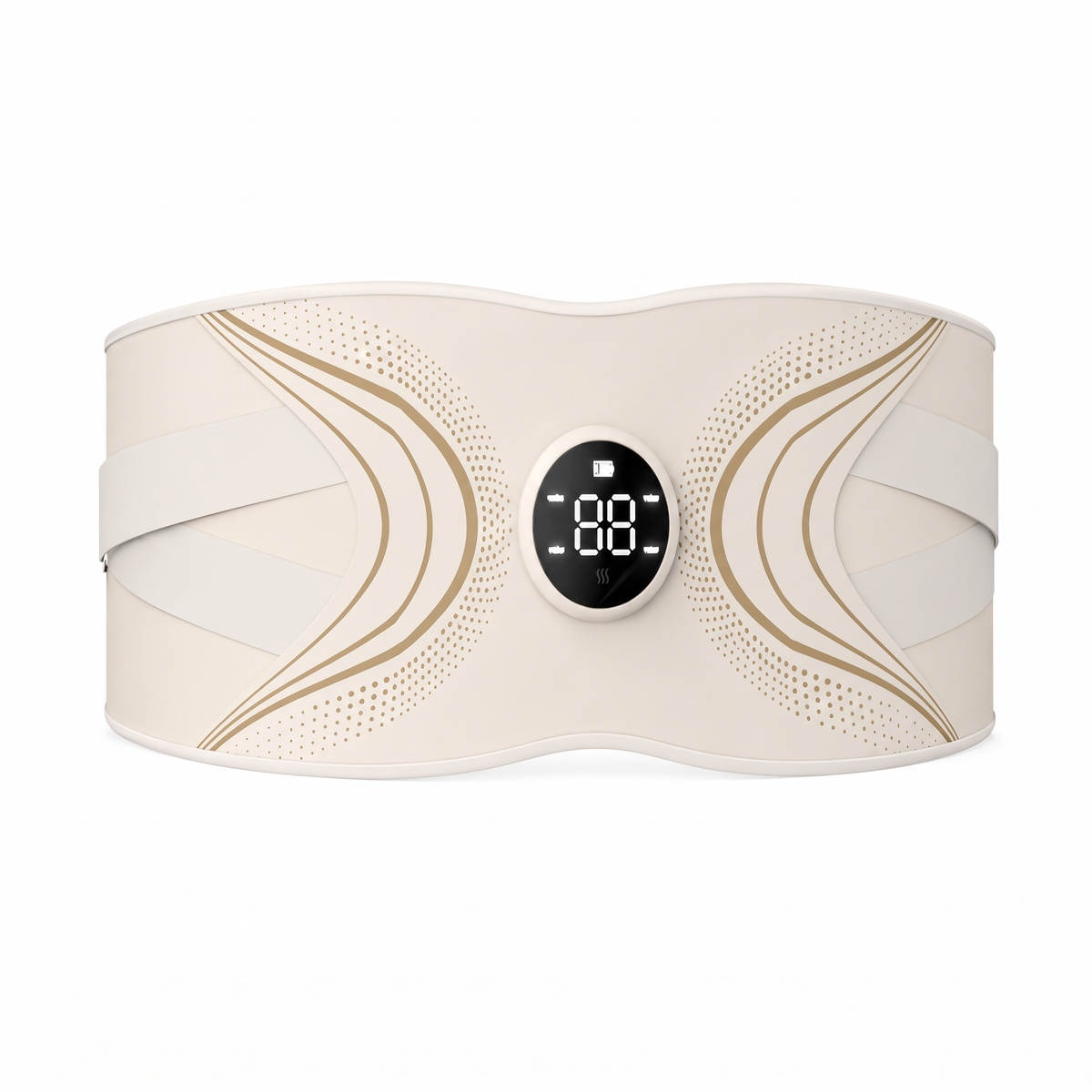 EMS Waist Belt with Red Light Feature, Rechargeable Cordless Core Training Device with Adjustable Intensity and Remote