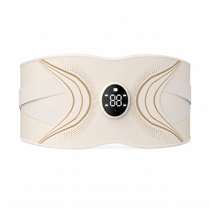 EMS Waist Belt with Red Light Feature, Rechargeable Cordless Core Training Device with Adjustable Intensity and Remote