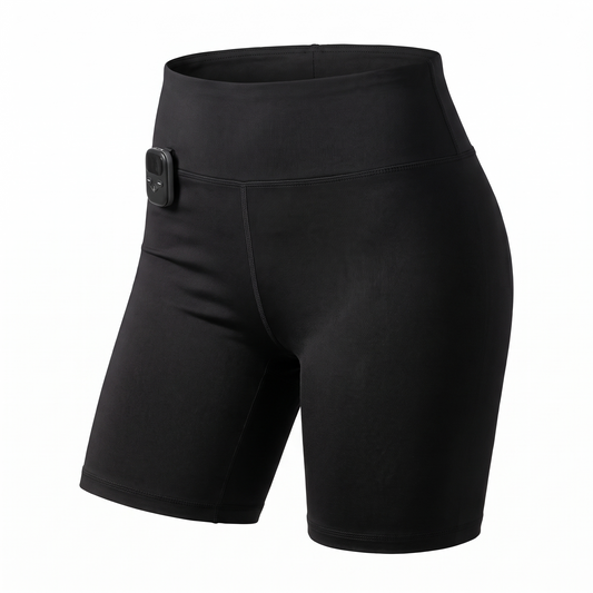 EMS Toning Shorts for Glutes and Thighs, Dual-Channel Muscle Stimulator with Detachable Controller