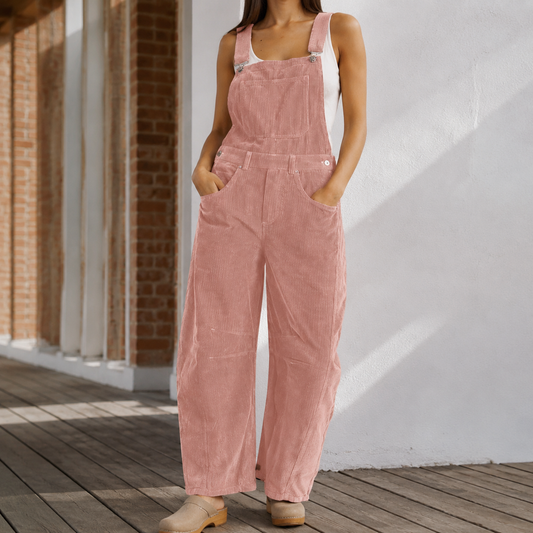 Women's Wide Leg Jumpsuit - Sleeveless Elegant Evening Romper