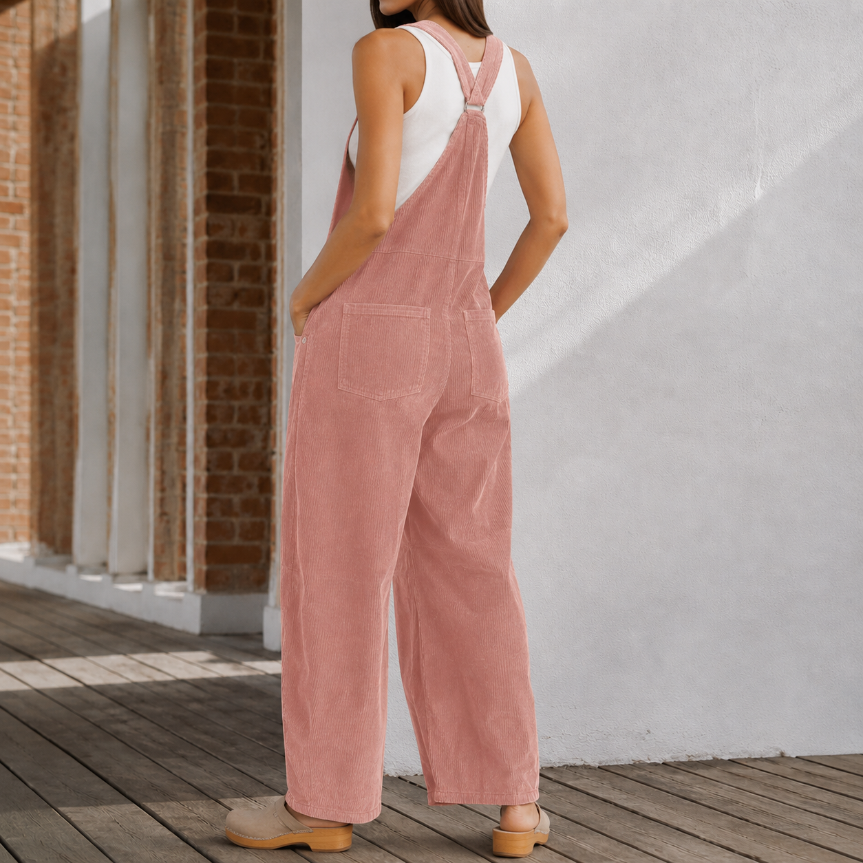 Women's Wide Leg Jumpsuit - Sleeveless Elegant Evening Romper