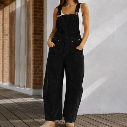 Women's Wide Leg Jumpsuit - Sleeveless Elegant Evening Romper