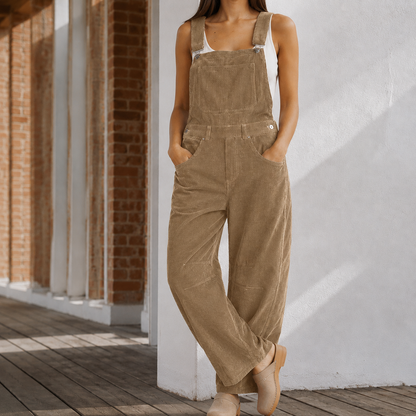 Women's Wide Leg Jumpsuit - Sleeveless Elegant Evening Romper