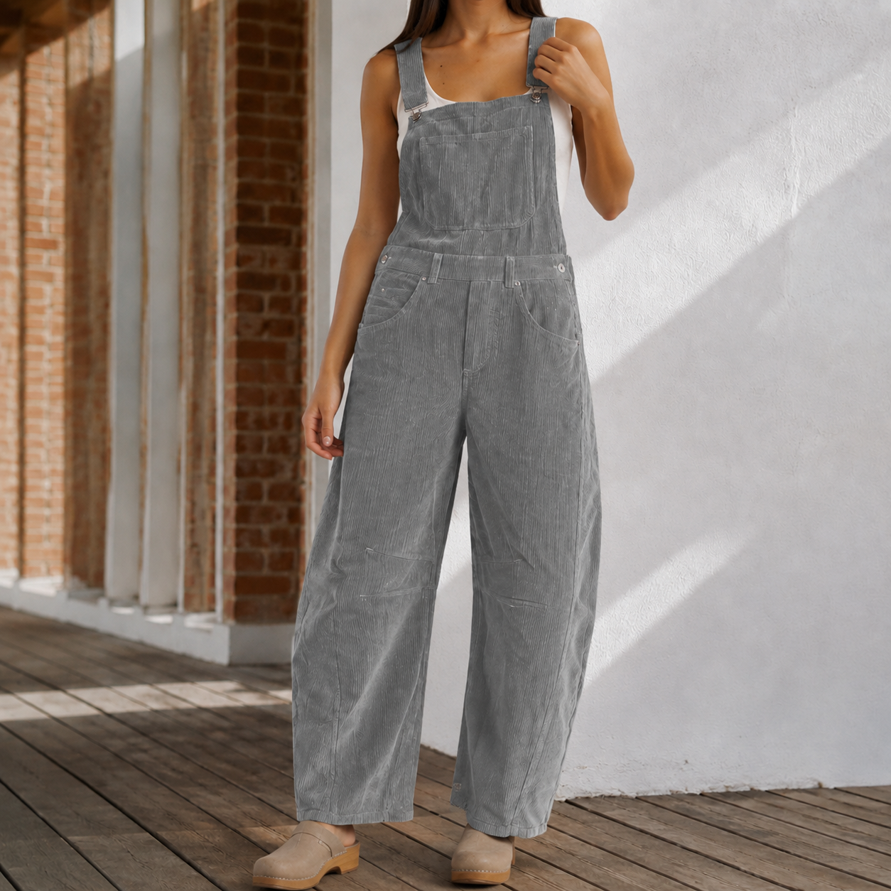 Women's Wide Leg Jumpsuit - Sleeveless Elegant Evening Romper