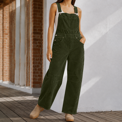 Women's Wide Leg Jumpsuit - Sleeveless Elegant Evening Romper