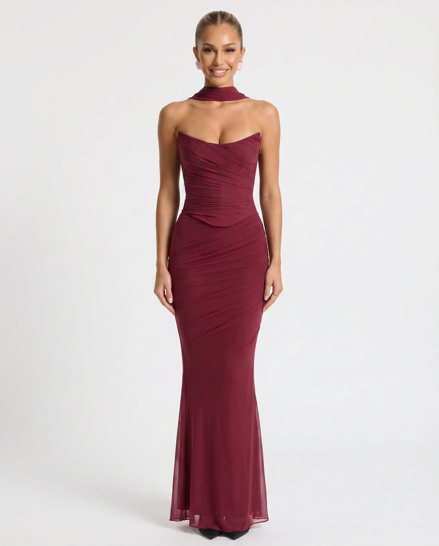 Ivoanthe | Ruched Wedding Guest Dress