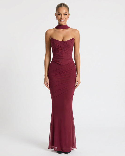 Ivoanthe | Ruched Wedding Guest Dress