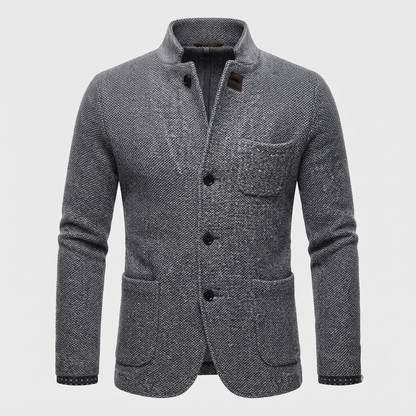 Men's Wool Blend Cardigan Jacket Casual Fall Jacket