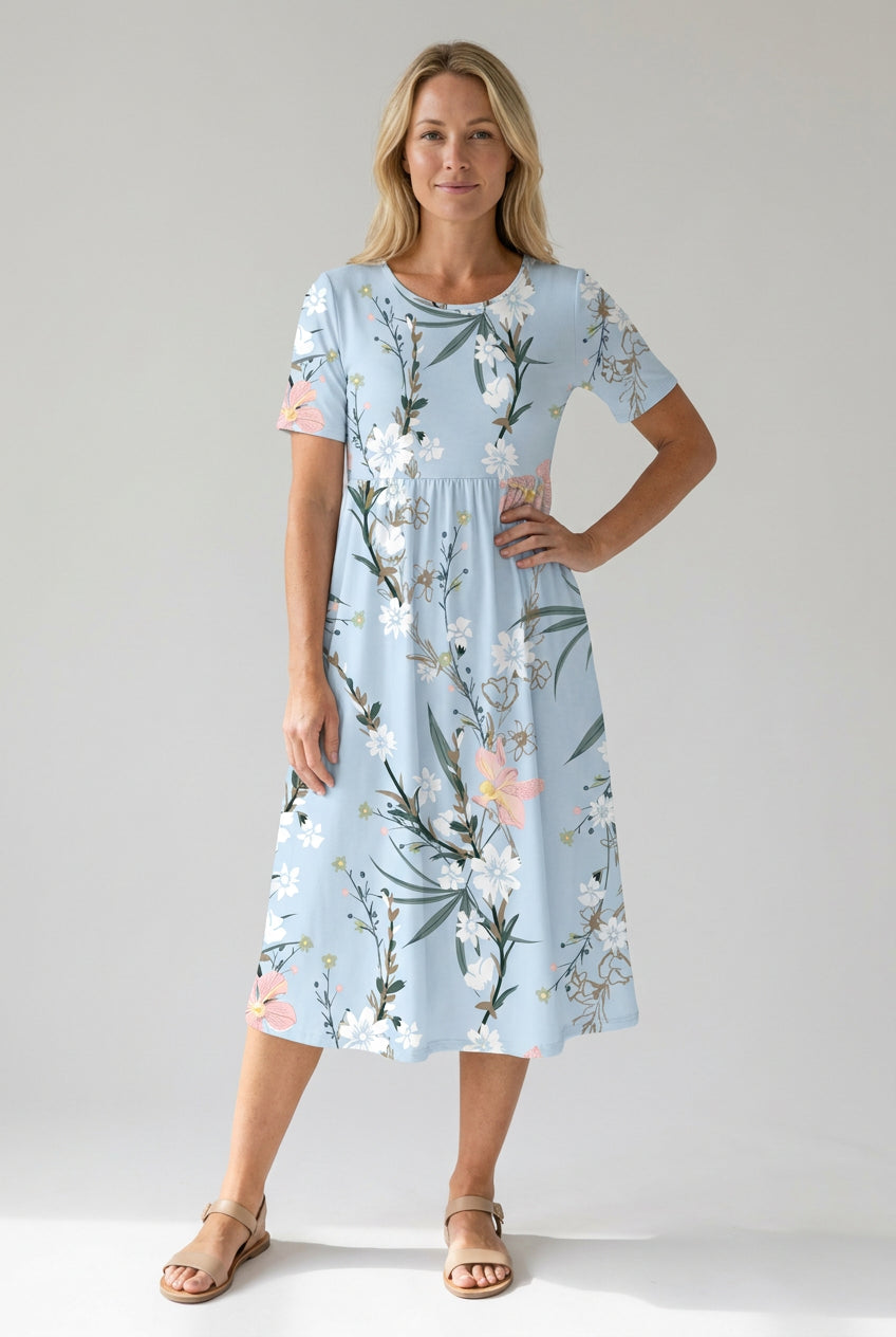 Josenelle | Women's Casual Short Sleeve Blouse with Embroidered Design