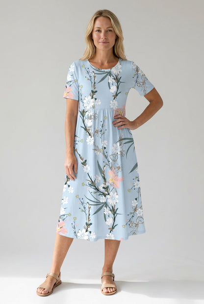 Josenelle | Women's Casual Short Sleeve Blouse with Embroidered Design