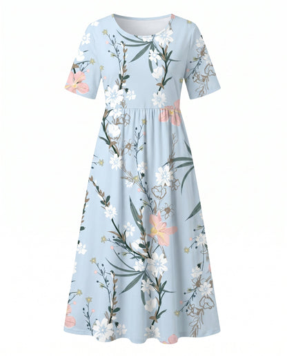 Josenelle | Women's Casual Short Sleeve Blouse with Embroidered Design