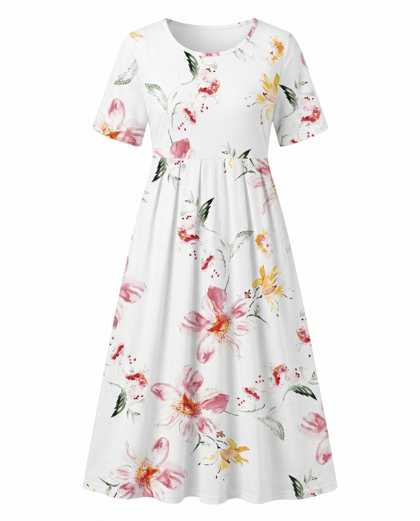 Josenelle | Women's Casual Short Sleeve Blouse with Embroidered Design