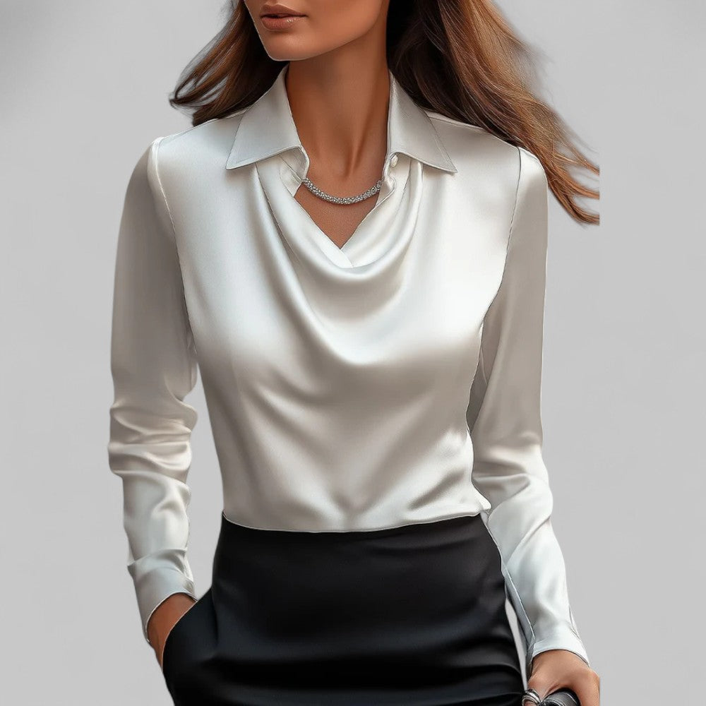 Jemma | Modern Elegant Long Sleeve Blouse with Flattering Fit Design