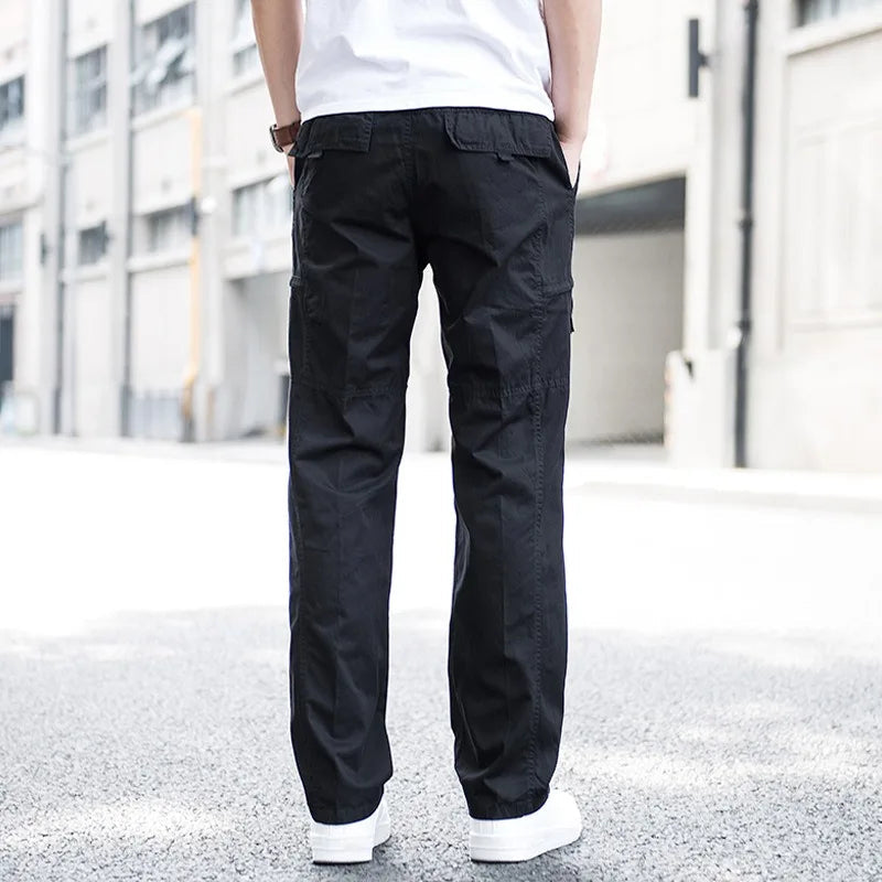 Men's Cargo Pants - Relaxed Fit Multi Pocket Trousers