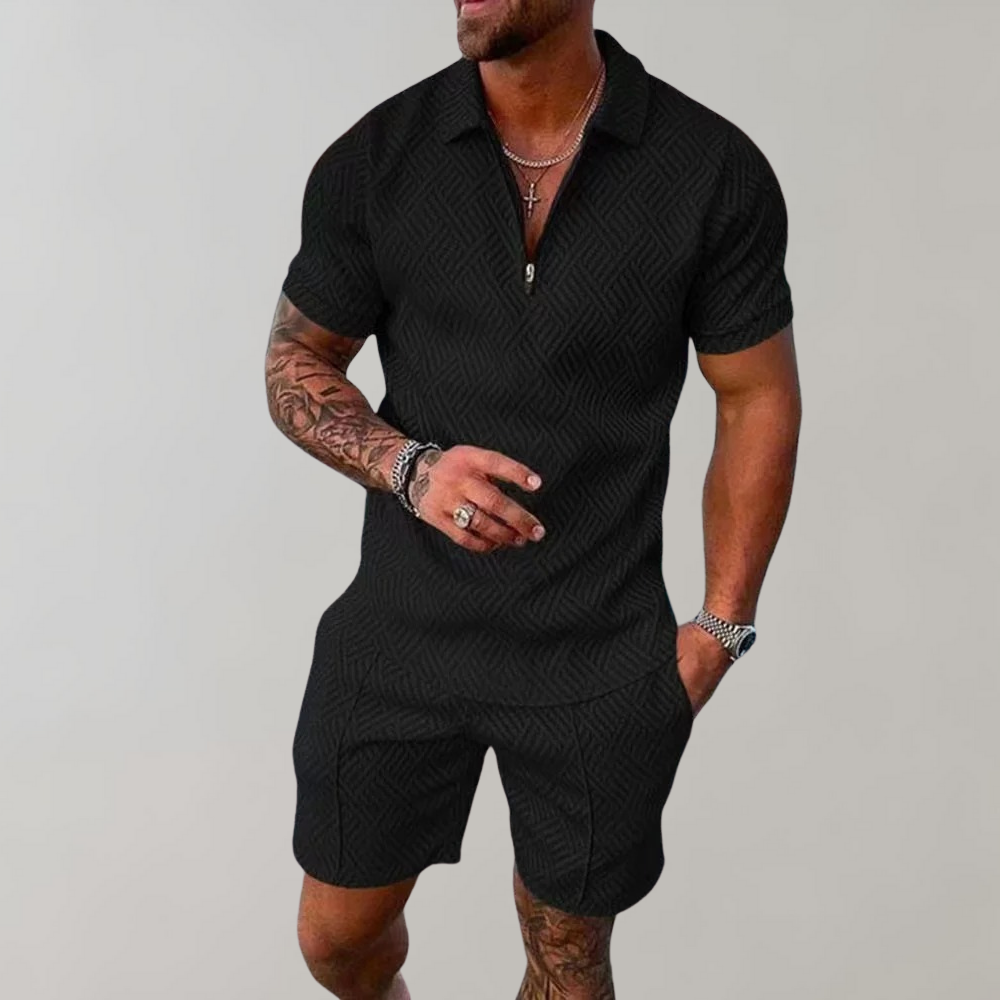 Knit Polo and Shorts Set – Casual Smart Summer Co-Ord