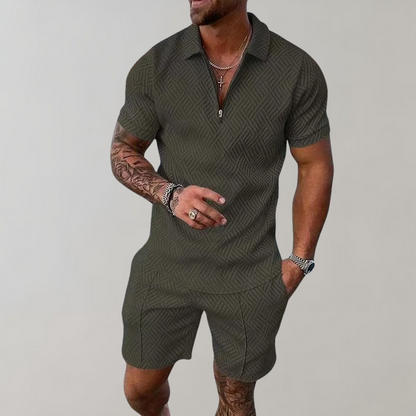 Knit Polo and Shorts Set – Casual Smart Summer Co-Ord