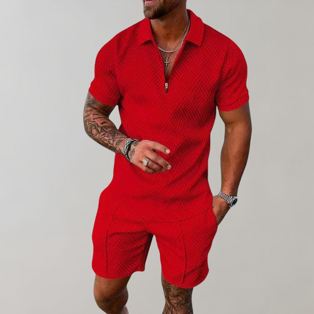 Knit Polo and Shorts Set – Casual Smart Summer Co-Ord