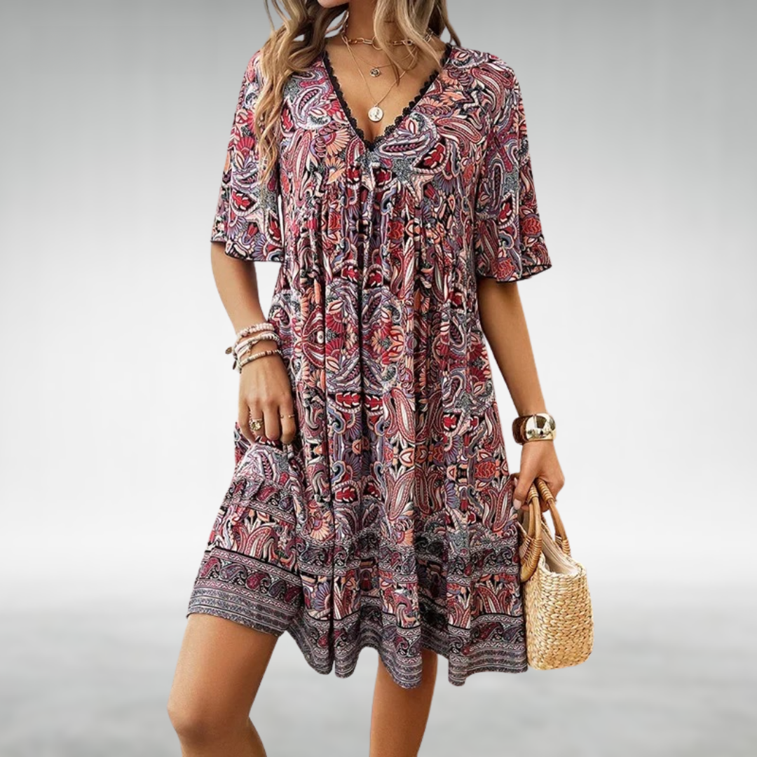 Lara | Women's Wedding Guest Tailored Draped Dress — Formal Occasion
