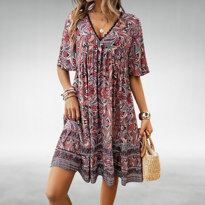 Lara | Women's Wedding Guest Tailored Draped Dress — Formal Occasion