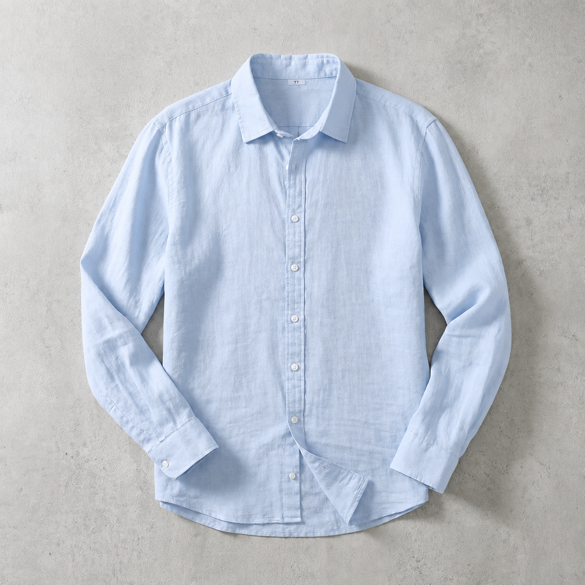 Men's Linen Shirt - Long Sleeve Casual Button Down