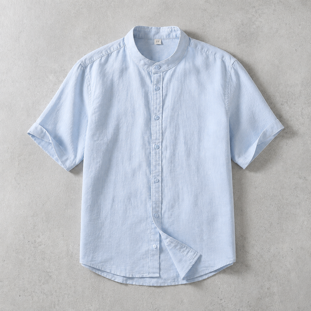 Men's Linen Shirt - Short Sleeve Casual Button Down