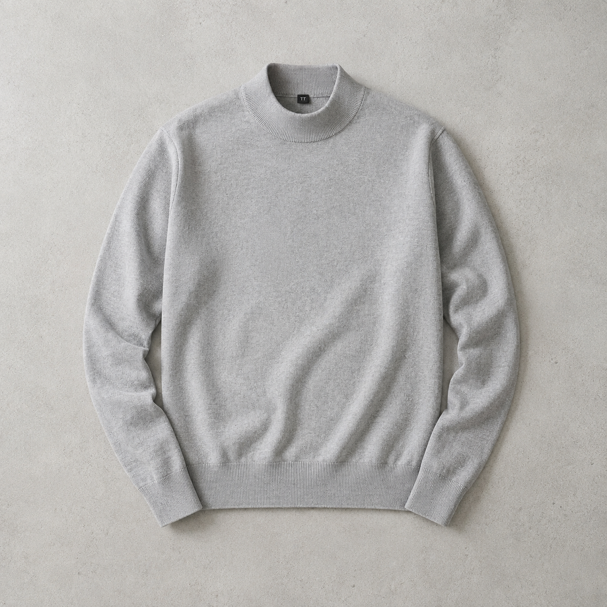 Men's Mock Neck Sweater - Knit Casual Pullover