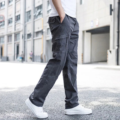 Men's Cargo Pants - Relaxed Fit Multi Pocket Trousers