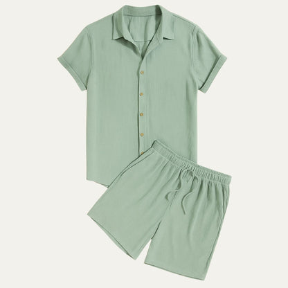 Linen Shirt and Shorts Set – Comfortable Easy Summer Co-Ord